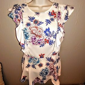 Monteau Floral Blouse NWT